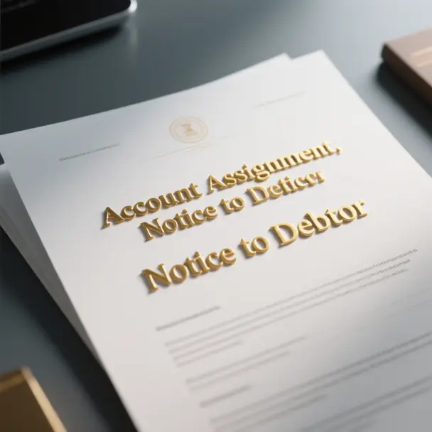 Image of Account Assignment, Notice to Debtor