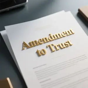 Image of Amendment to Trust