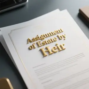 Image of Assignment of Estate by Heir