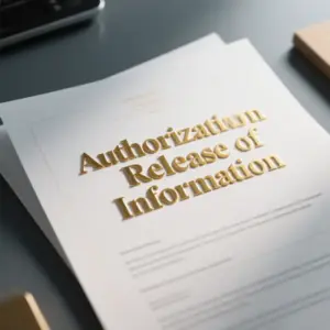 Image of Authorization for Release of Information