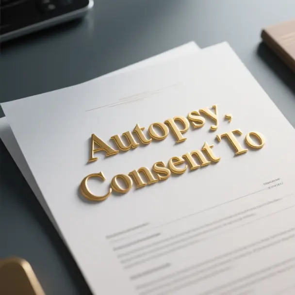 Image of Autopsy, Consent To