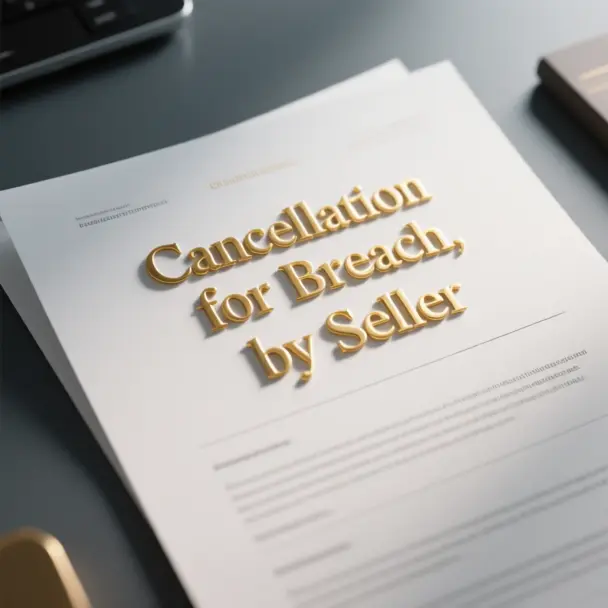 Image of Cancellation for Breach, by Seller