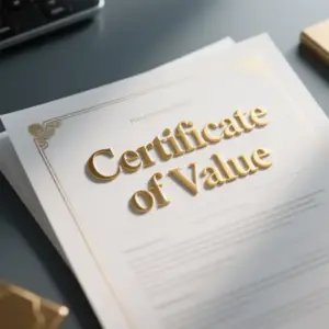 Image of Certificate of Value