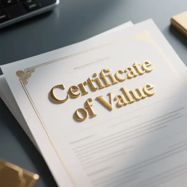Image of Certificate of Value