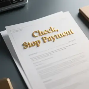 Image of Check, Stop Payment