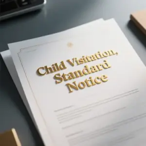 Image of Child Visitation, Standard Notice