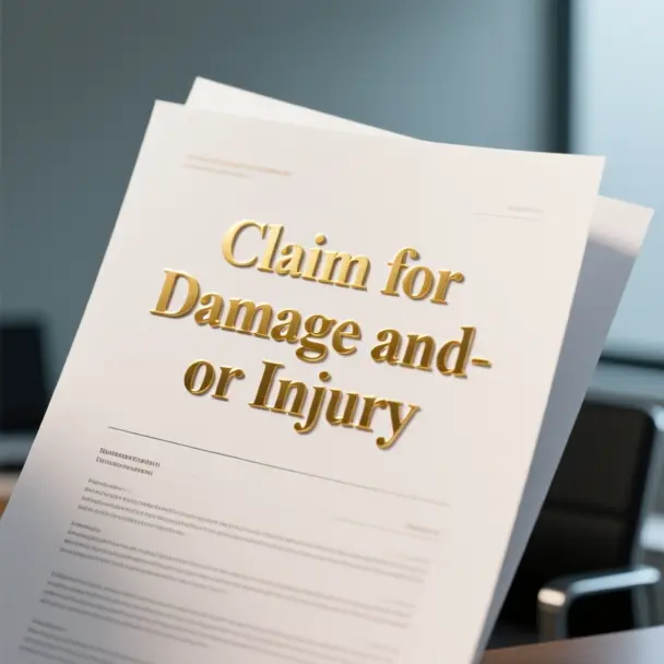 Image of Claim for Damage and-or Injury