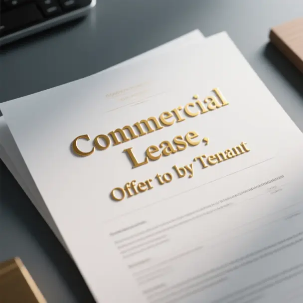 Image of Commercial Lease, Offer to by Tenant