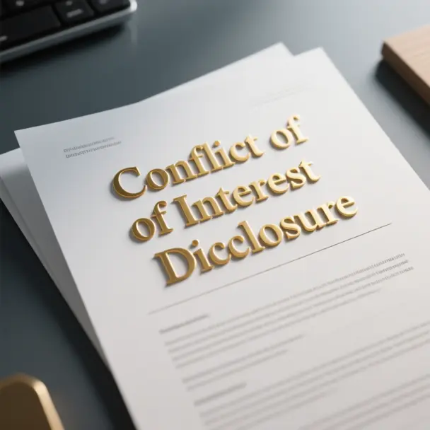 Image of Conflict of Interest Disclosure