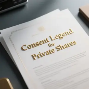 Image of Consent Legend for Private Shares