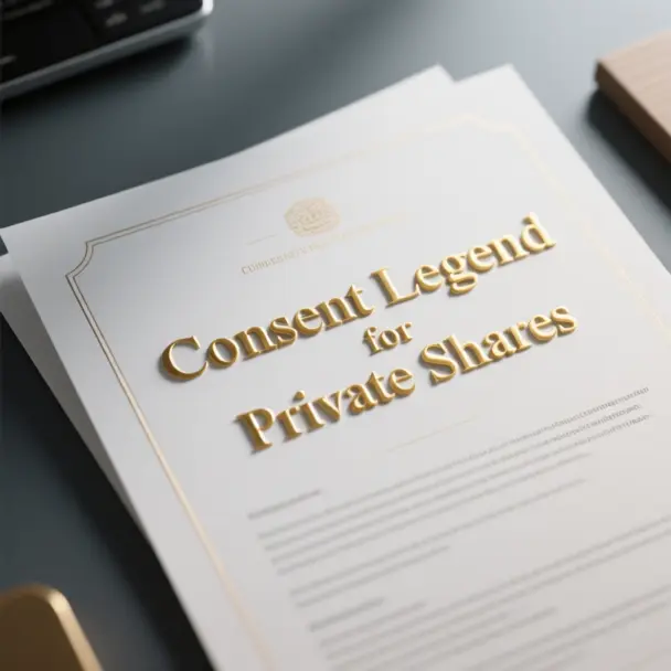 Image of Consent Legend for Private Shares
