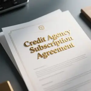 Image of Credit Agency Subscription Agreement