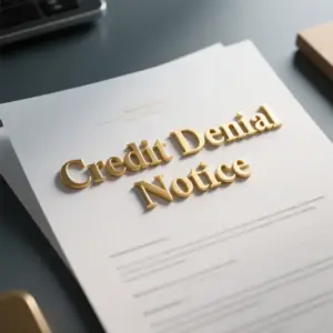 Image of Credit Denial Notice