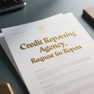Image of Credit Reporting Agency, Request for Report