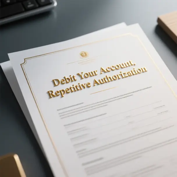 Image of Debit Your Account, Repetitive Authorization