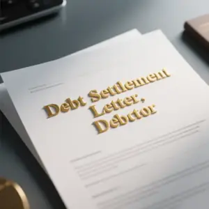 Image of Debt Settlement Letter, Debtor