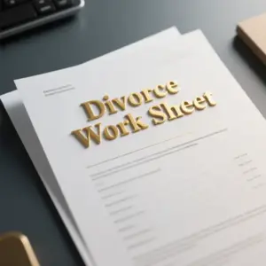 Image of Divorce Work Sheet