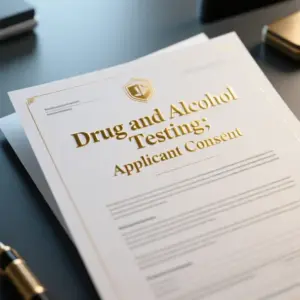Image of Drug and Alcohol Testing, Applicant Consent