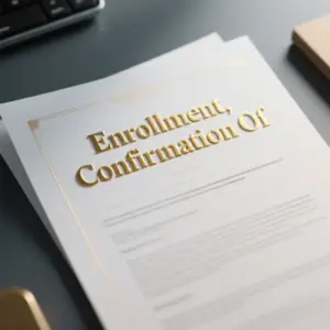 Image of Enrollment, Confirmation Of
