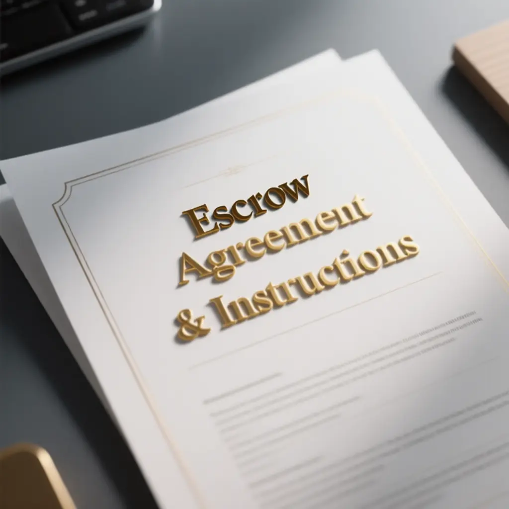 Escrow Agreement & Instructions