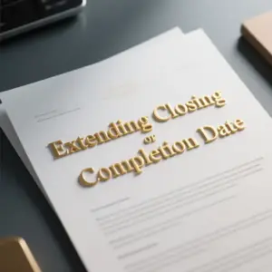 Image of Extending Closing or Completion Date