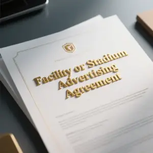 Image of Facility or Stadium Advertising Agreement