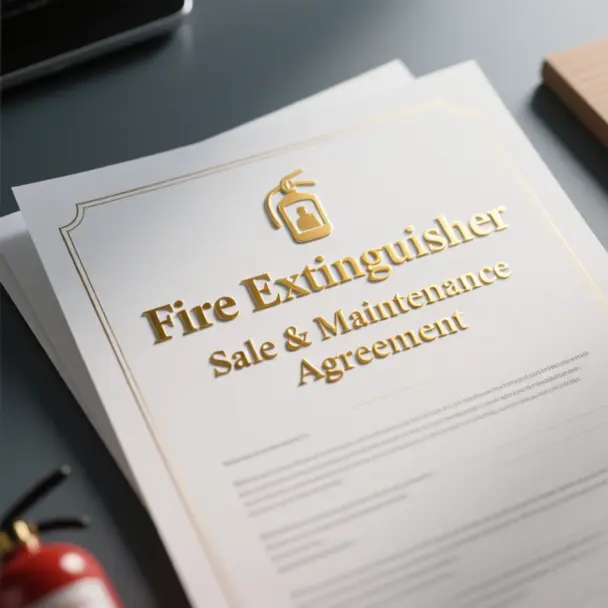 Fire Extinguisher Sale & Maintenance Agreement