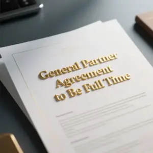 Image of General Partner Agreement to Be Full Time