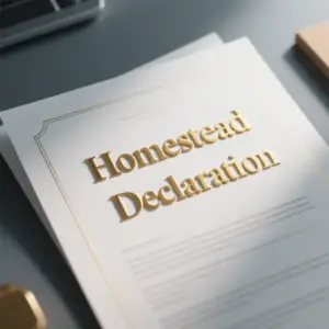 Image of Homestead Declaration