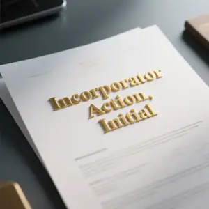 Image of Incorporator Action, Initial