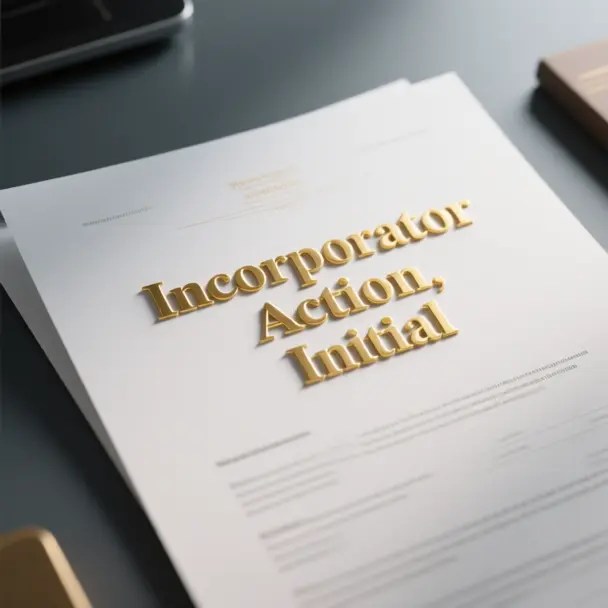 Image of Incorporator Action, Initial