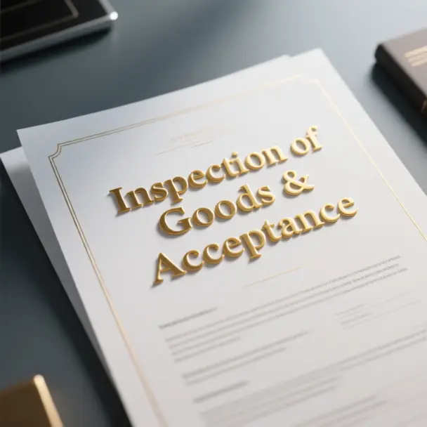 Inspection Of Goods & Acceptance