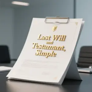 Image of Last Will and Testamant, Simple