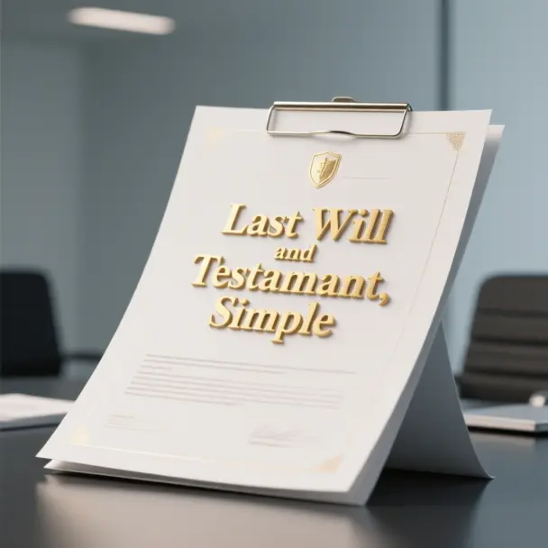 Image of Last Will and Testamant, Simple
