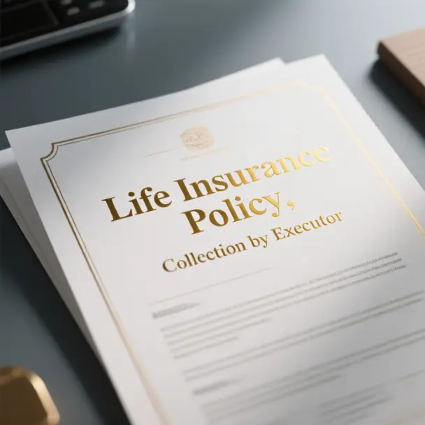 Image of Life Insurance Policy, Collection by Executor