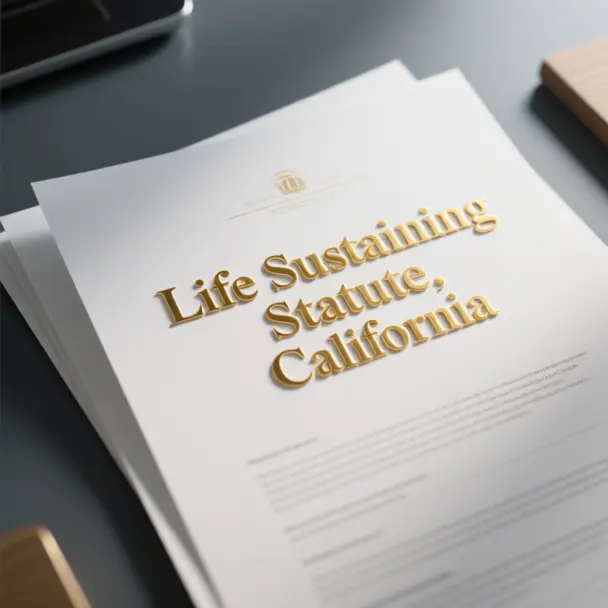 Image of Life Sustaining Statute, California