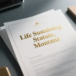 Image of Life Sustaining Statute, Montana