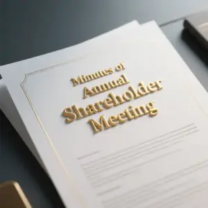 Image of Minutes of Annual Shareholder Meeting