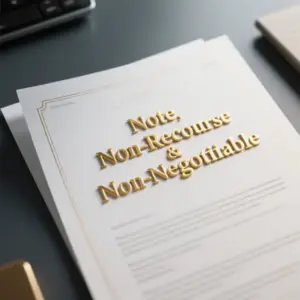 Note, Non-recourse & Non-negotiable