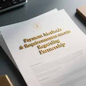Payment Methods & Requirements Regarding Partnership