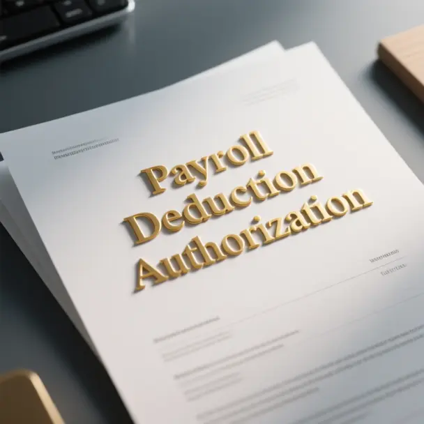 Image of Payroll Deduction Authorization