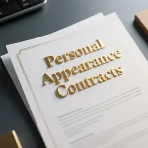 Image of Personal Appearance Contracts