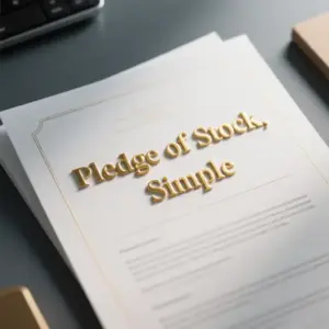Image of Pledge of Stock, Simple