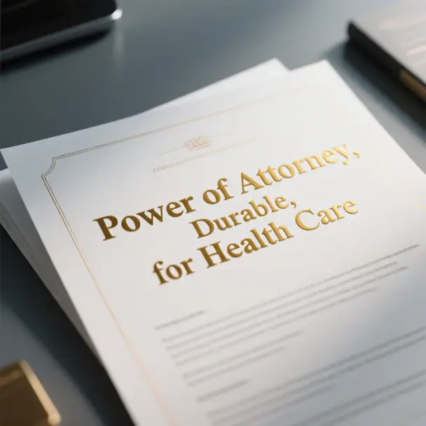 Image of Power of Attorney, Durable, for Health Care