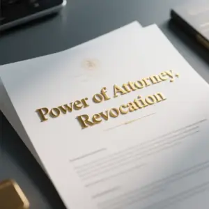 Image of Power of Attorney, Revocation