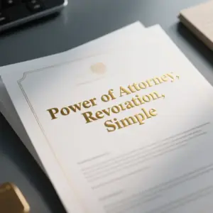 Image of Power of Attorney, Revocation, Simple