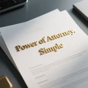 Image of Power of Attorney, Simple