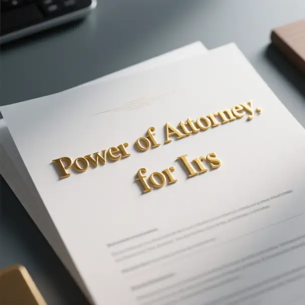 Image of Power of Attorney, for Irs