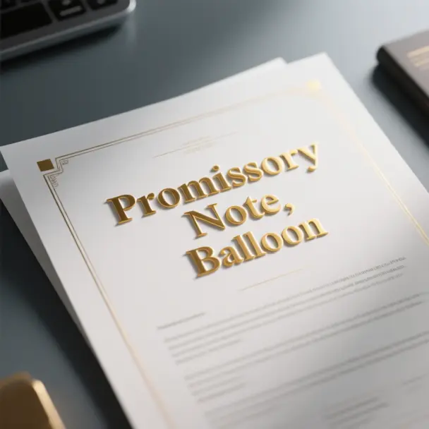 Image of Promissory Note, Balloon