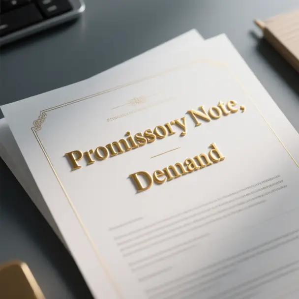 Image of Promissory Note, Demand